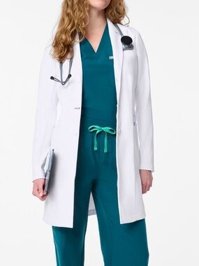 FIGS White Women's Lab-Style Blazer Jacket Xl